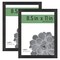 Gallery Essential Certificate Document Frame Set, Gallery Wall Frames Fit 8.5 x 11 Diplomas, Documents & Certificates, Black Woodgrain, 2-Pack
